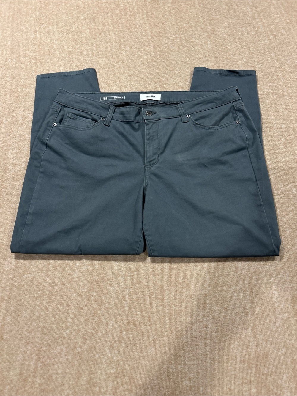 Sonoma Straight Leg Jeans Women’s 18S in Slate Gray